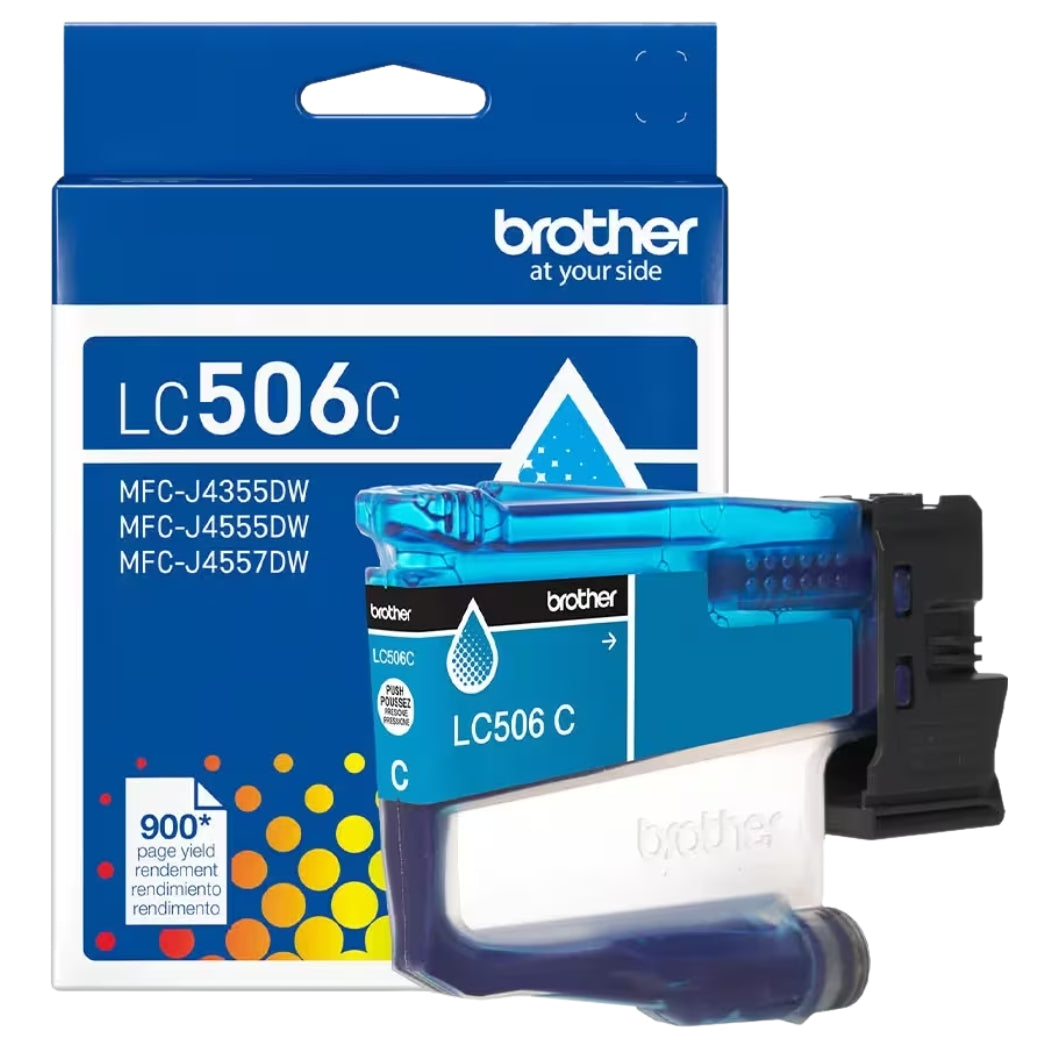 Original Brother LC506 Standard Yield Cyan Ink Cartridge-0