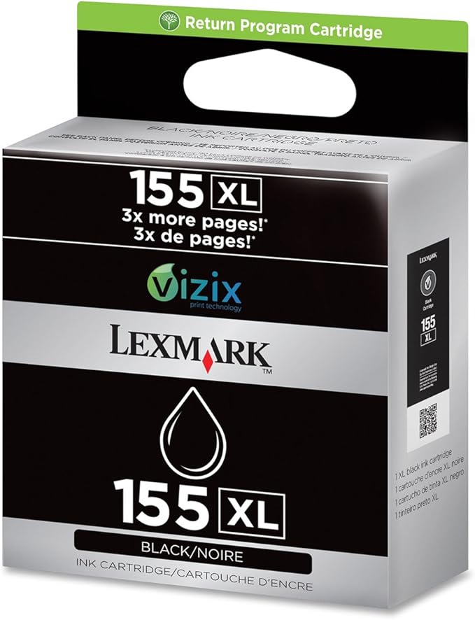 Genuine Lexmark 155XL High Yield Ink Cartridge, 14N1619-0