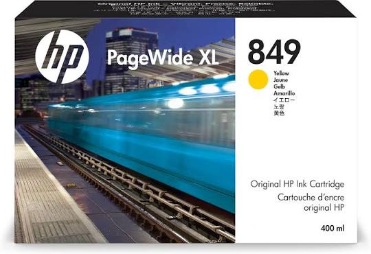 Original HP 849 Standard Yield Yellow Ink Cartridge, 1XB38A-0
