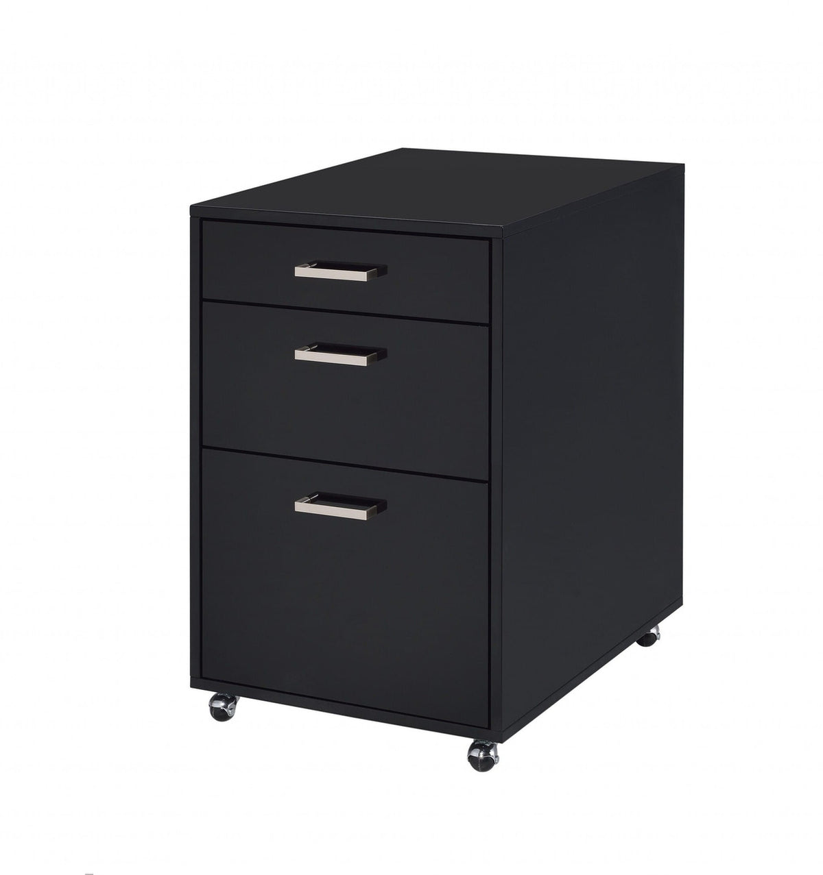 18" Black Standard Accent Cabinet With Three Drawers-0