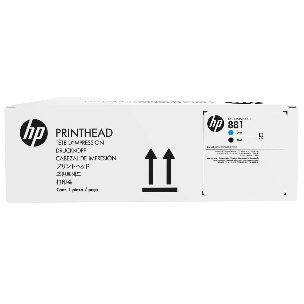 Original HP 881 Standard Yield Cyan & Black printhead, CR328-0