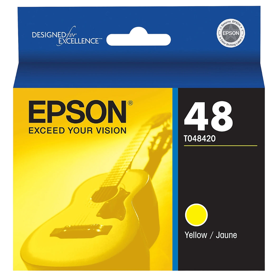 Original Epson (T048) Yellow Ink Cartridge, T048420-0