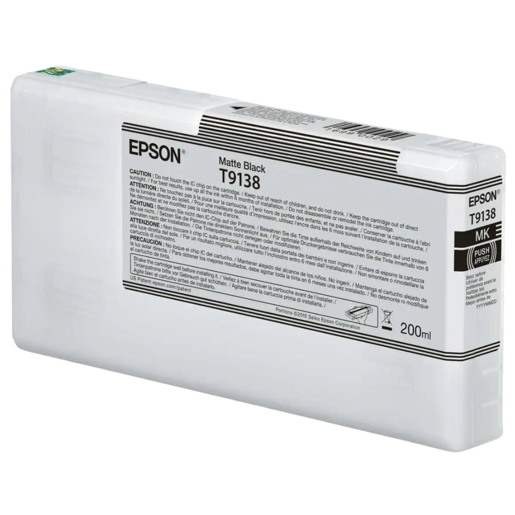 Original Epson T9138 Standard Yield Matte Black Ink Cartridge-0