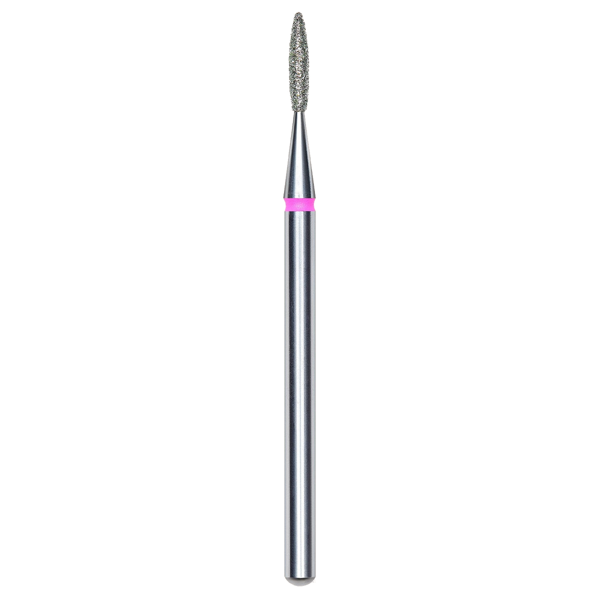 DIAMOND NAIL DRILL BIT, "FLAME", RED, HEAD DIAMETER 1.6/8MM (FA10R016/8) - STALEKS™-0
