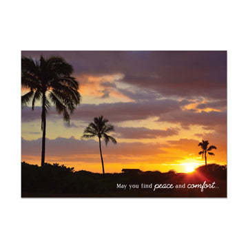 Tropical Sunset Sympathy Card-0