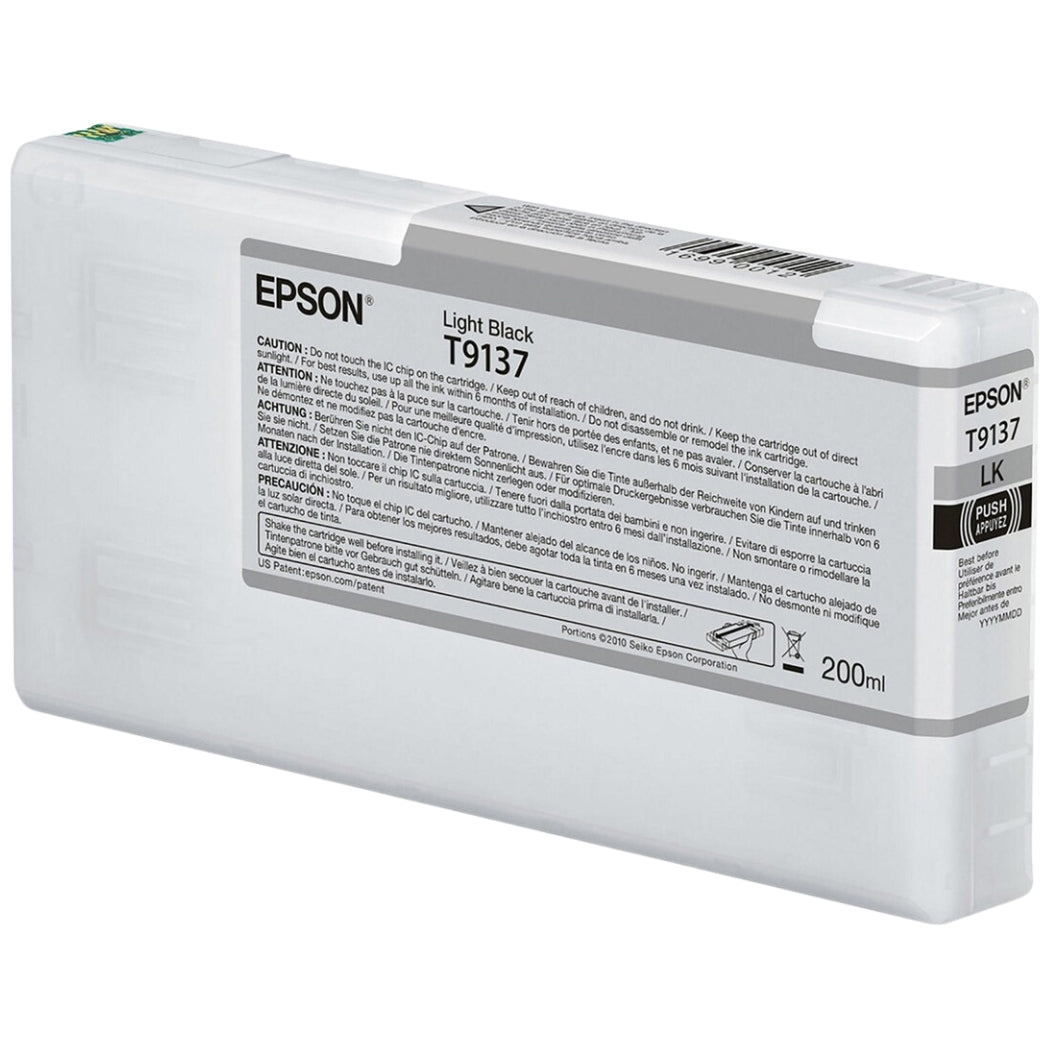 Original Epson T9137 Standard Yield Light Black Ink Cartridge-0