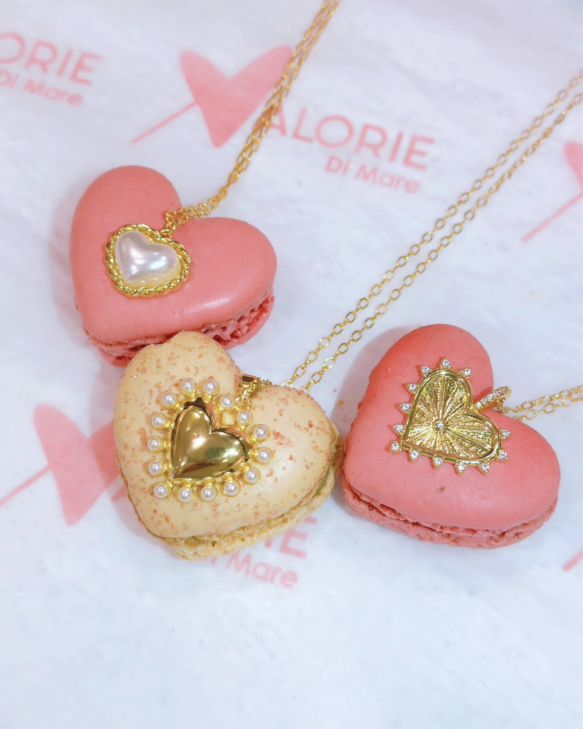 Sweet Heart Gold Plated Necklaces-0
