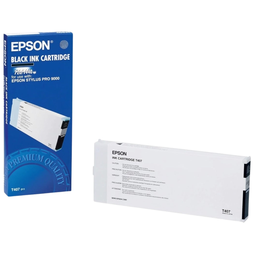 Genuine Epson T407 220ml Standard Yield Black Inkjet Cartridge, T407011-0