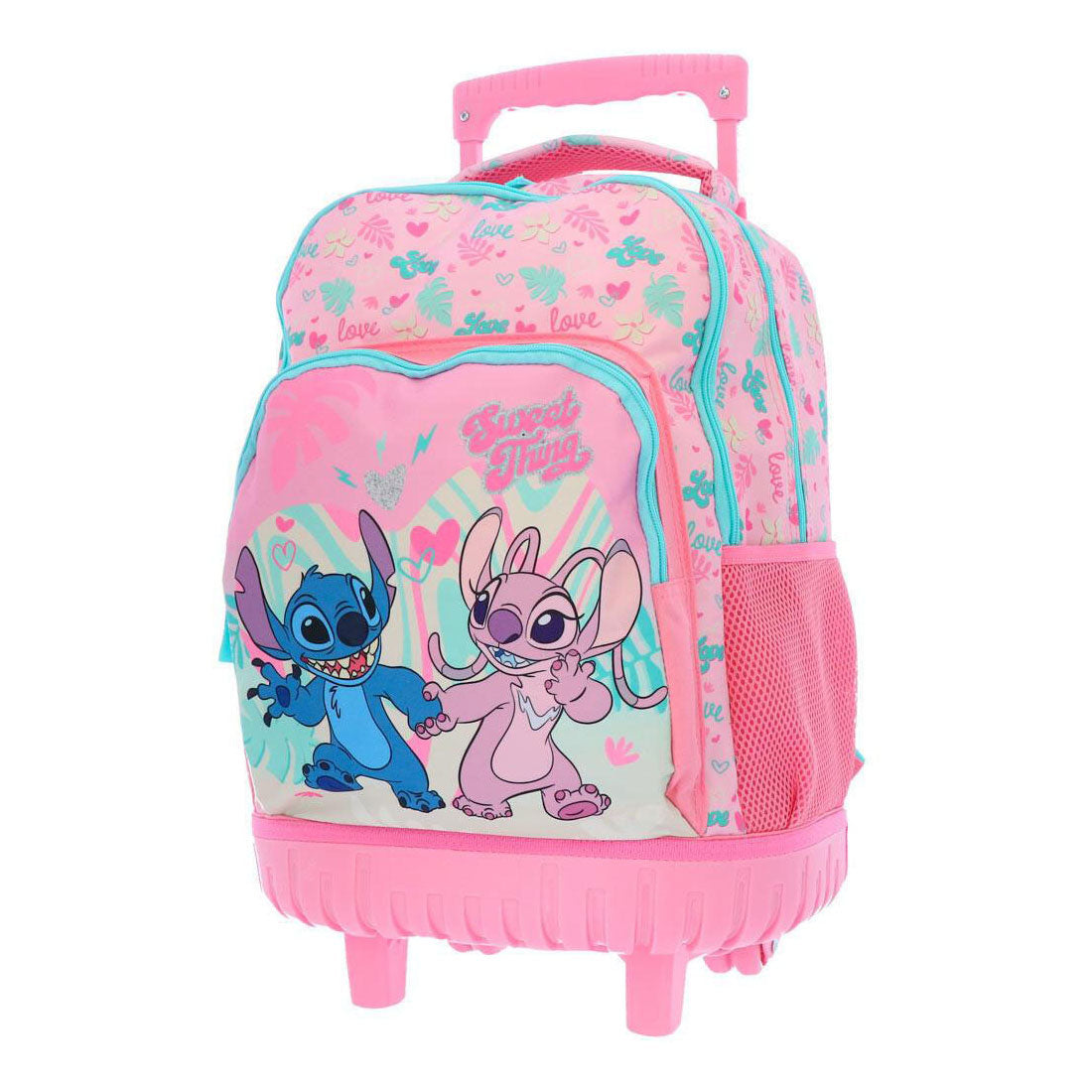 Disney Stitch love trolley rugzak 3 compartimenten met zijvakken-0