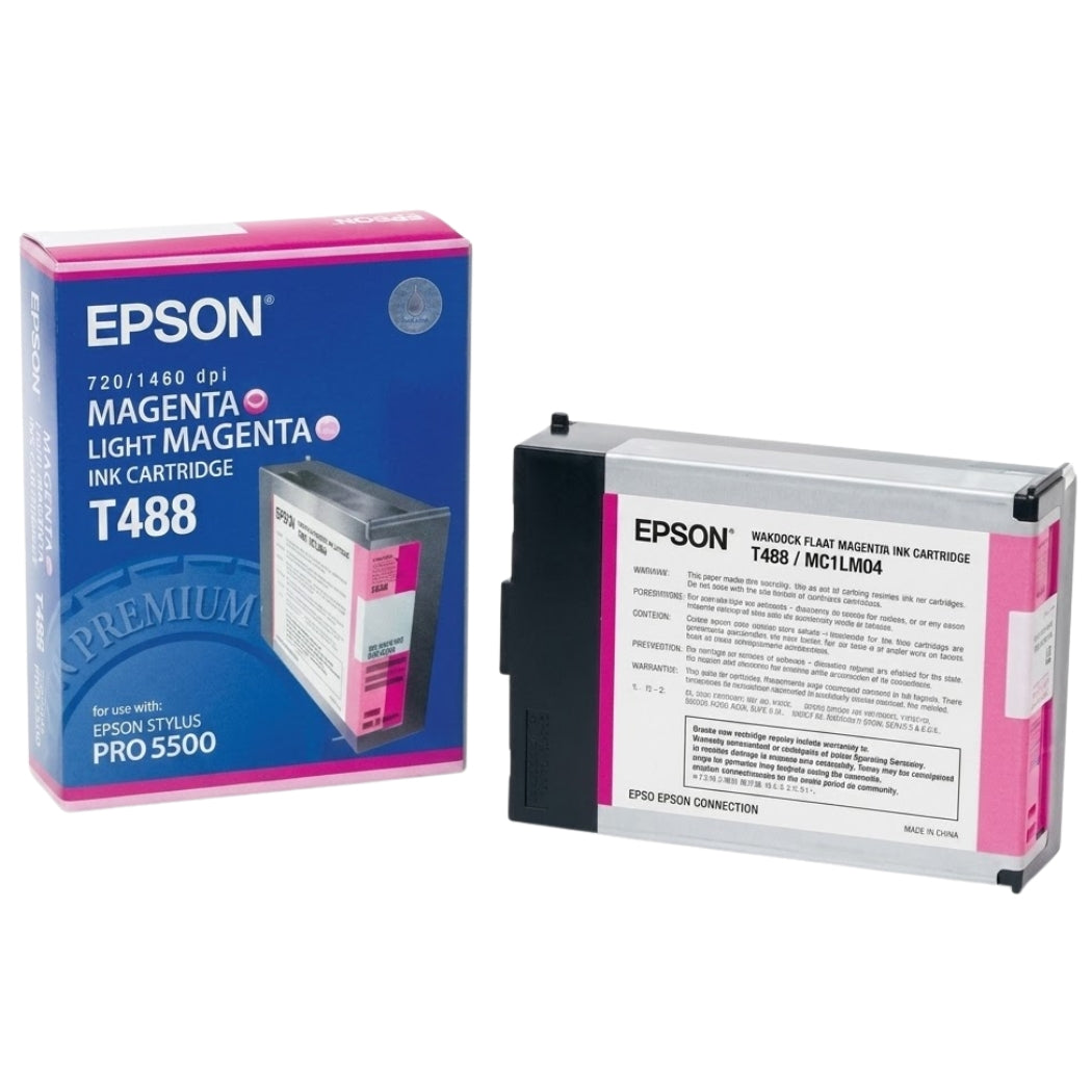 Epson T488 Standard Yield Magenta Ink Cartridge. T488011-0