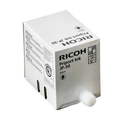 Original Ricoh JP-30 Standard-Yield Black Ink Cartridge, 817113-0