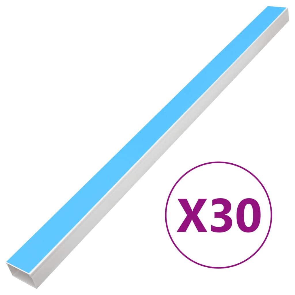 Vidaxxl cable duct self-adhesive 50x25 mm 30 m PVC-0