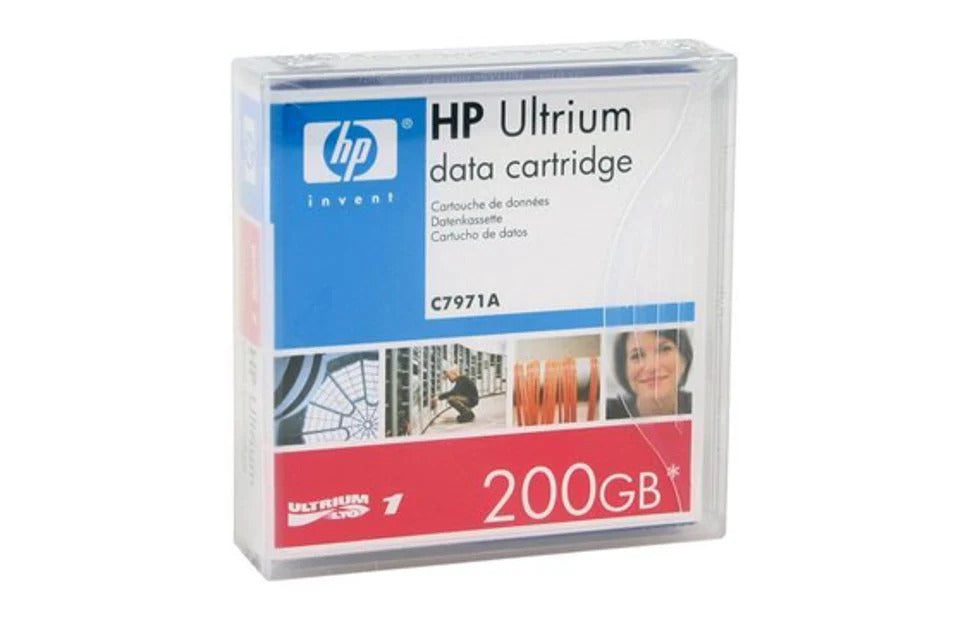 Original HP C7971A LTO-1 Ultrium 200GB Data Cartridge-0