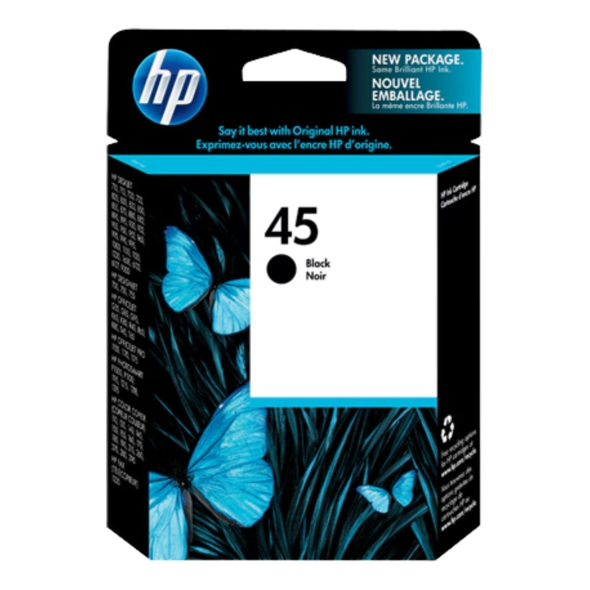 HP 45 (51645) Black Ink Cartridge-0