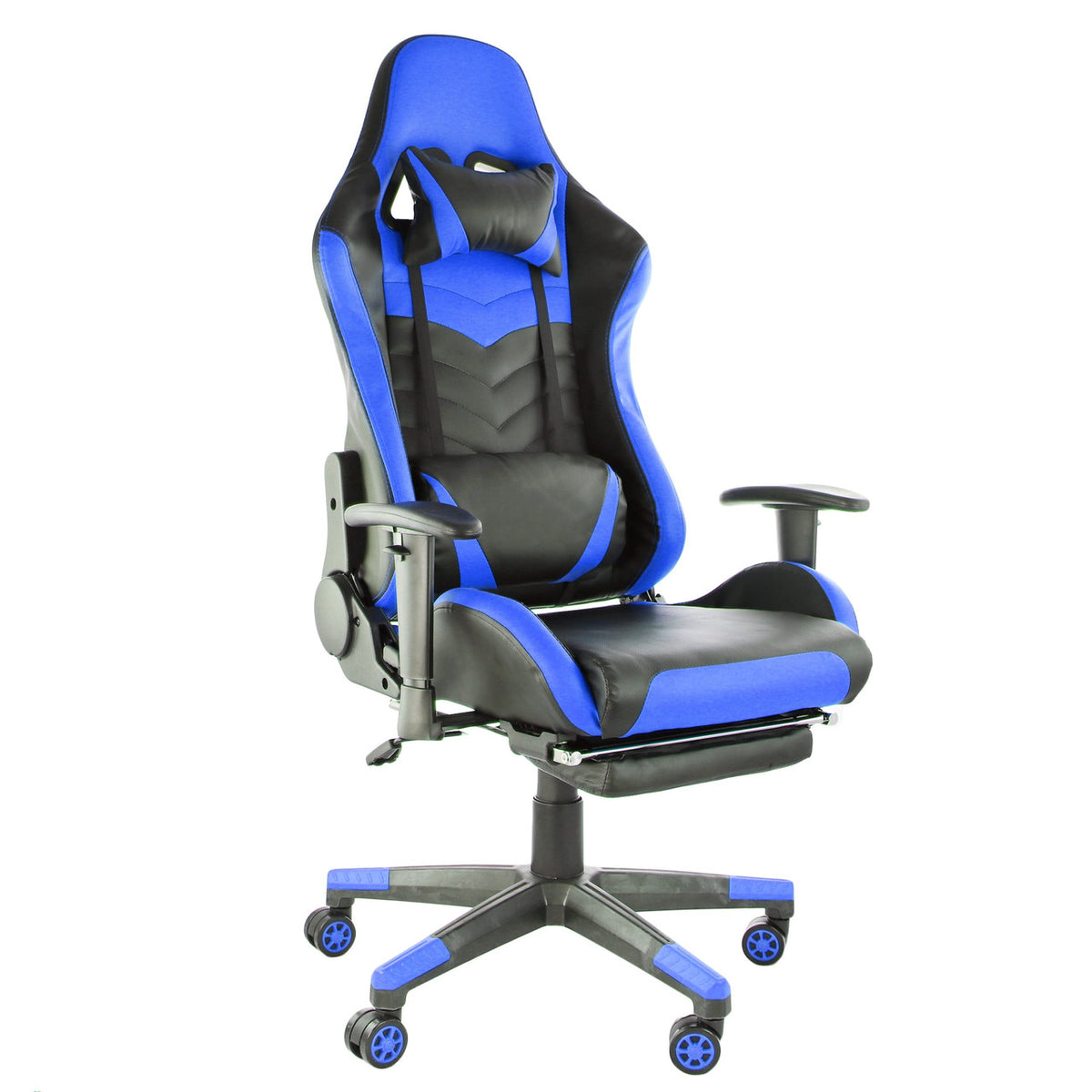 GameFitz Gaming Chair in Black and Blue-0