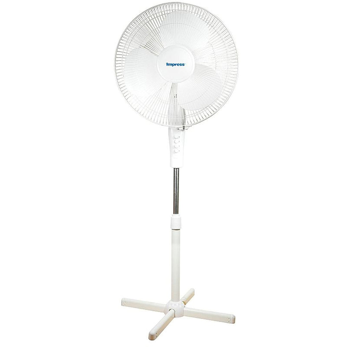 Impress 16" Oscillating Stand Fan (white) IM-724W-0