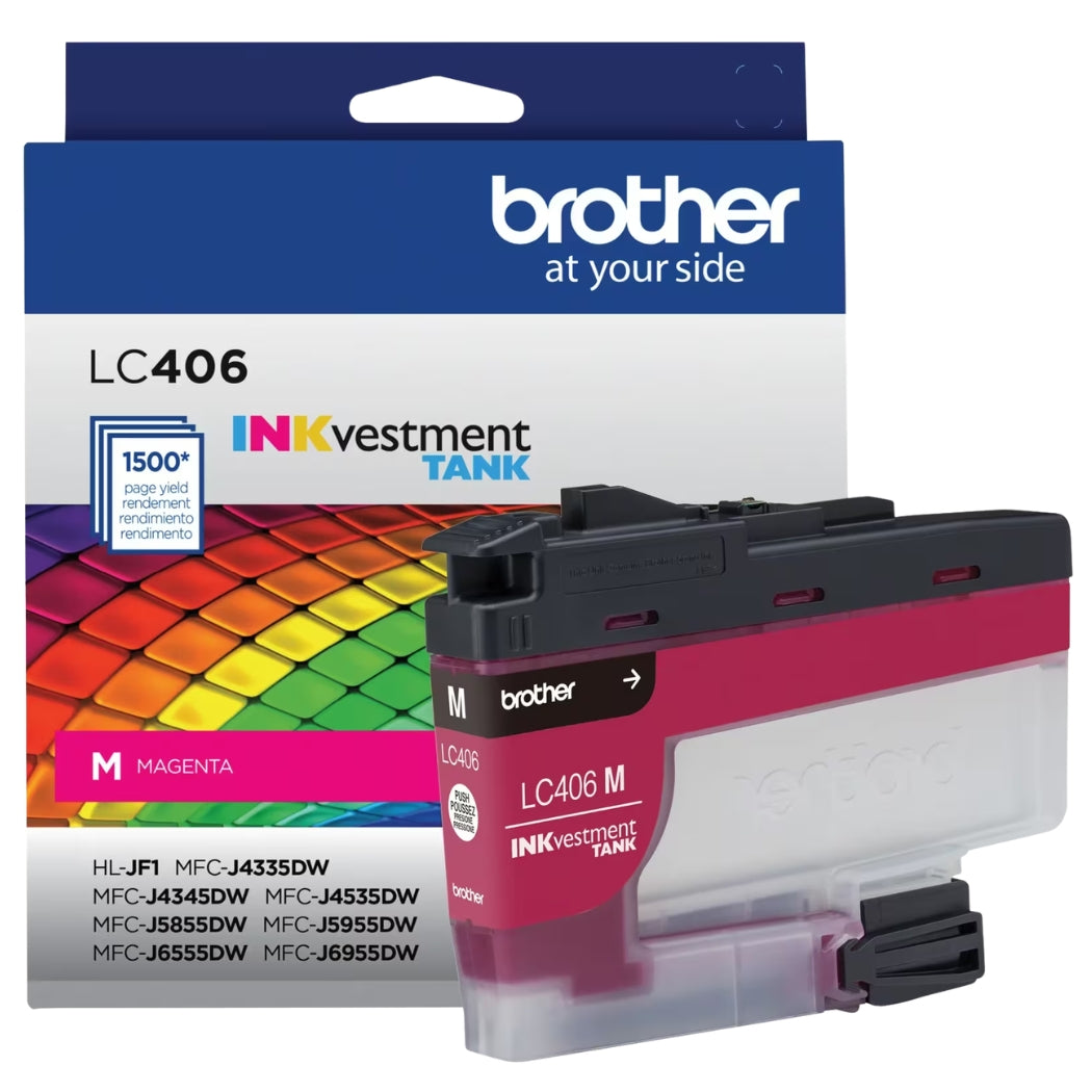 Original Brother LC406 Magenta Cartridge-0