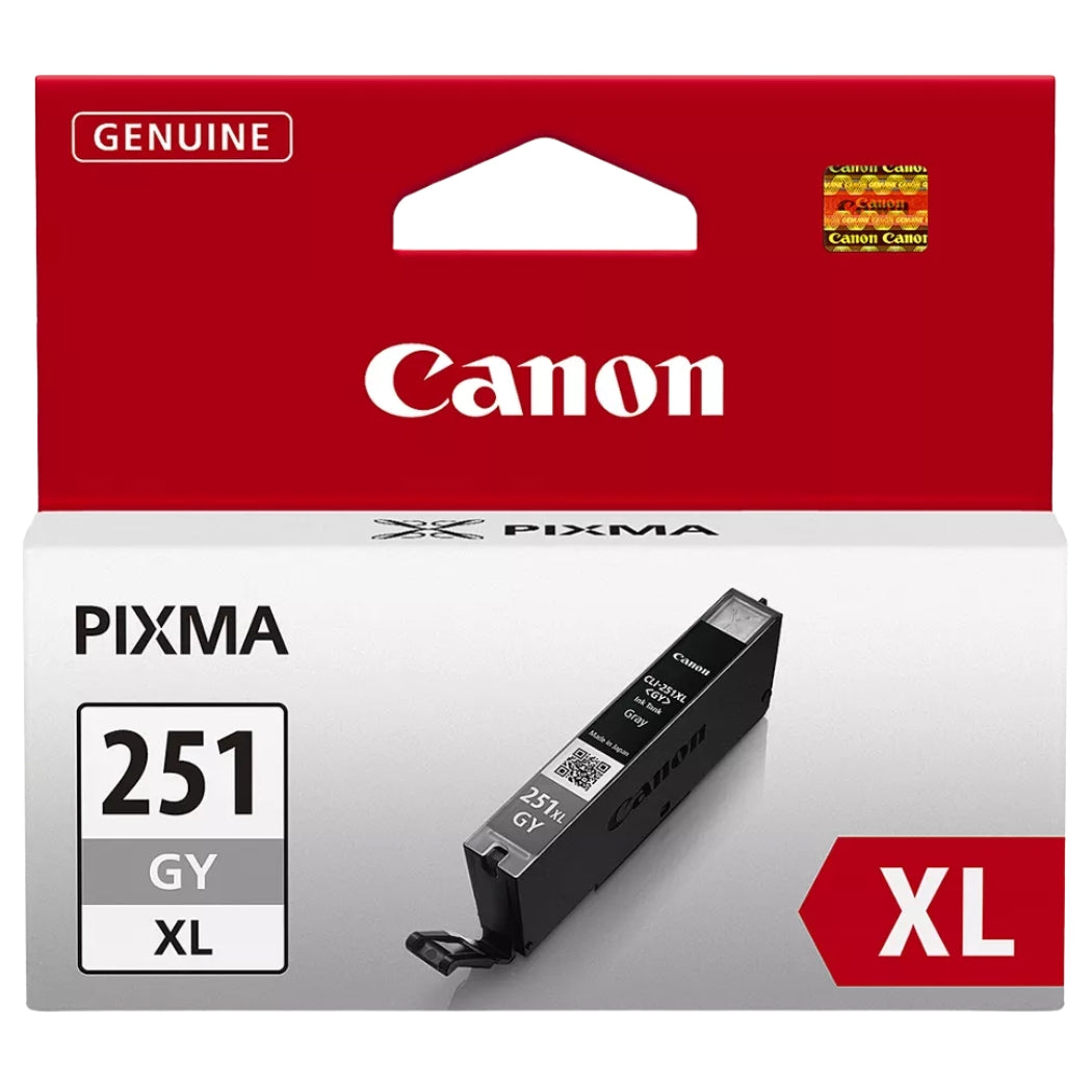 Original Canon CLI-251XL Gray Ink Cartridge-0