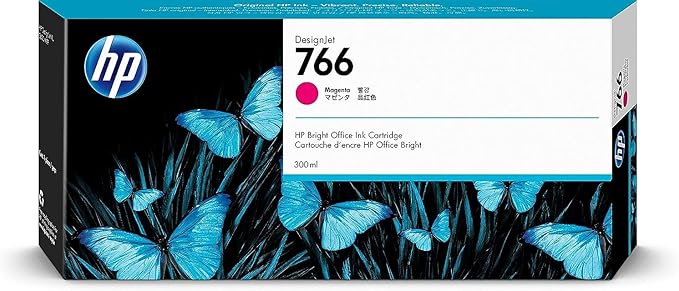 Original HP 766 Standard Yield Magenta Ink Cartridge, P2V90A-0