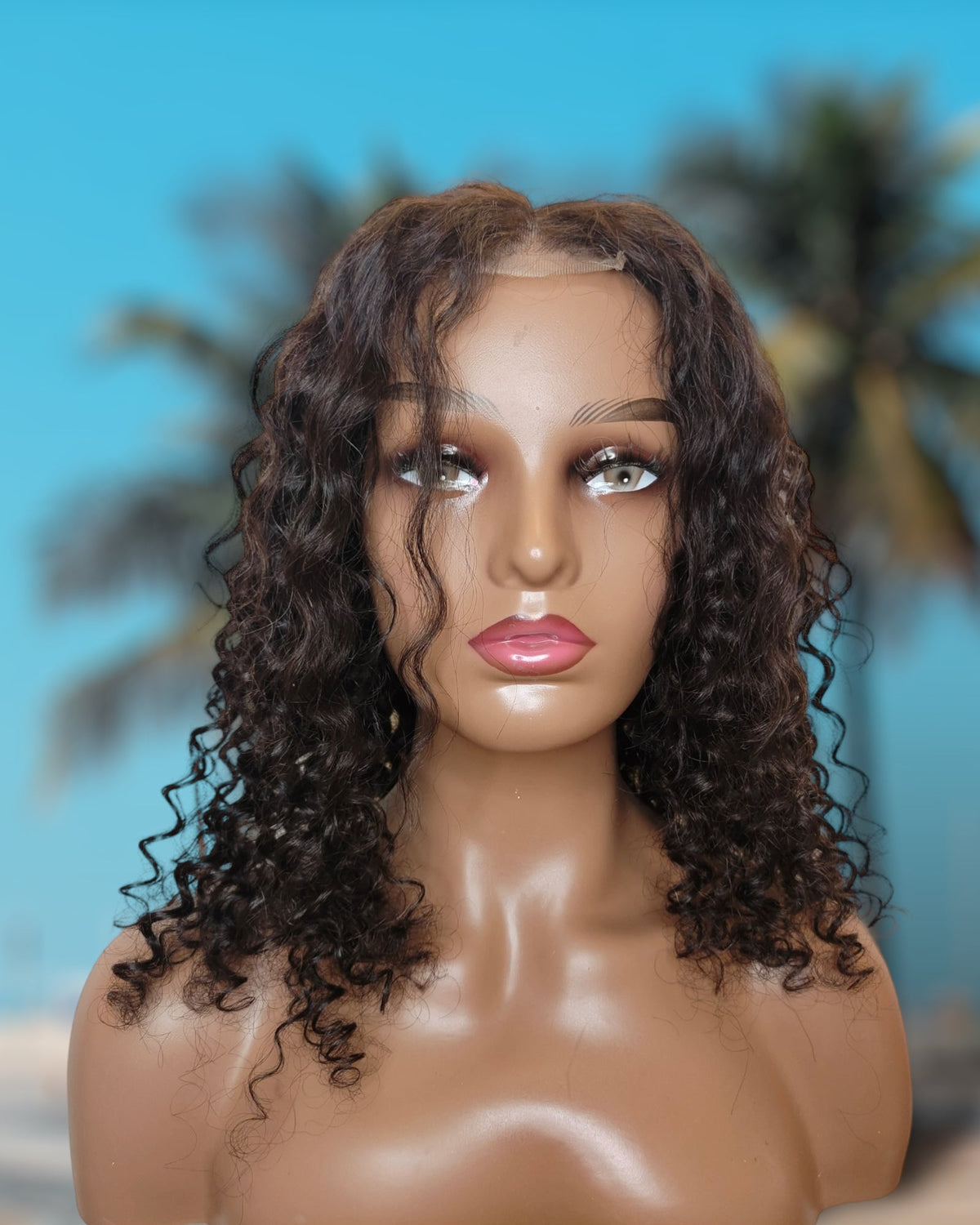 Perruque Front lace Carina - Cheveux boucles naturels-0