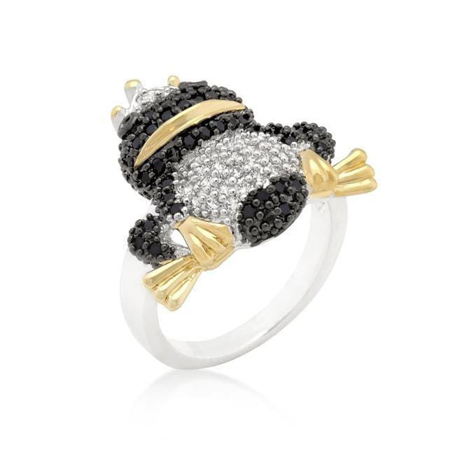 Cubic Zirconia Frog Prince Ring-0