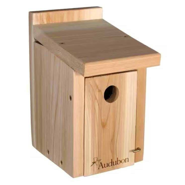 Cedar Wooden Bird House for Wrens and Chickadee — 10797614530899