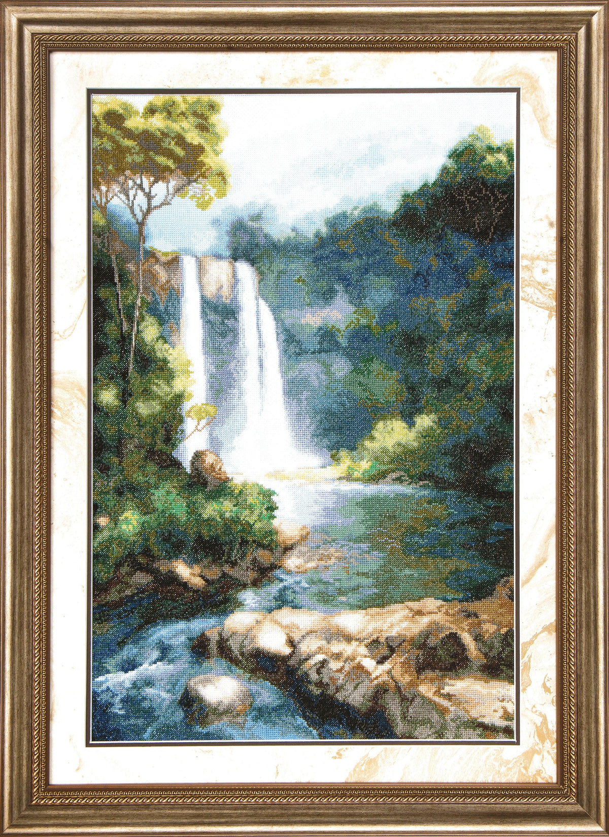 Cross-stitch kit M-106C "Waterfall" — image 1