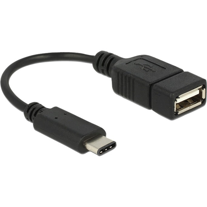 Delock USB-C 2.0 > USB-A Adapter (Black, 0.15 meters)-0