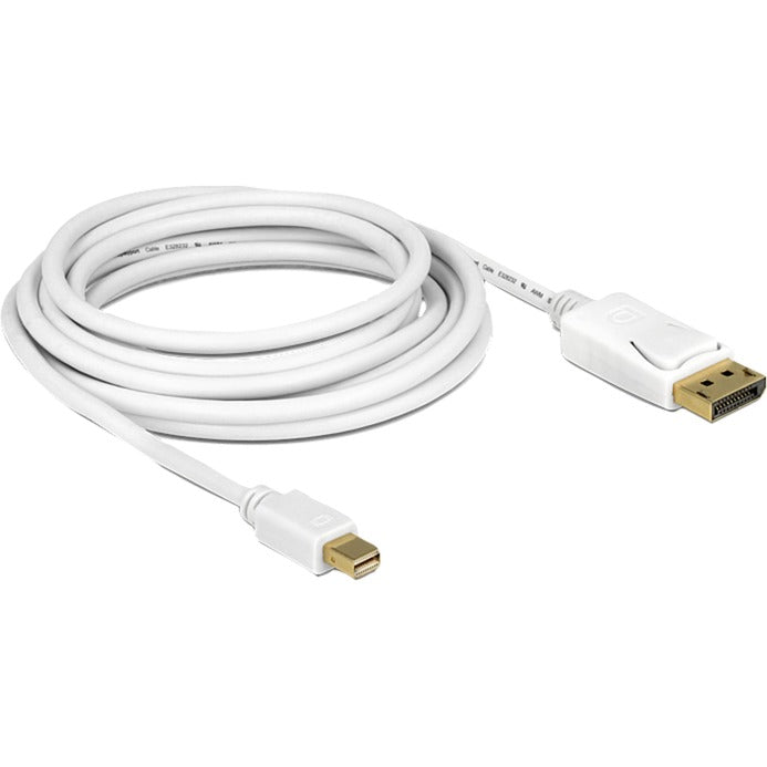 Delock mini DisplayPort > DisplayPort adapter (white, 5 meter)-0