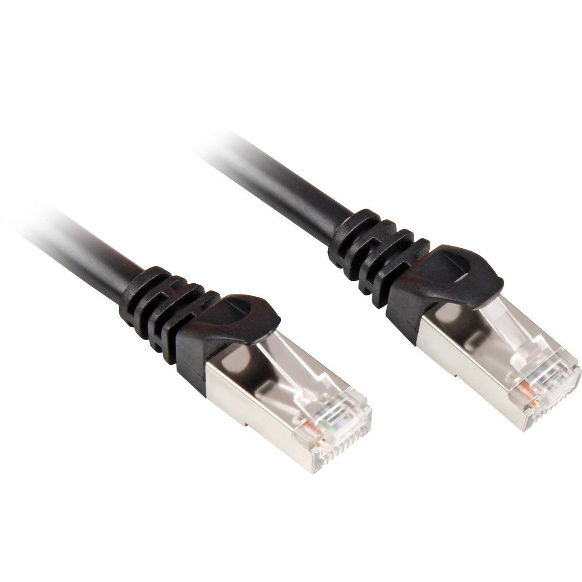 Sharkoon cat.6 network cable (black, 0.5 meters, SFTP, RJ-45)-0