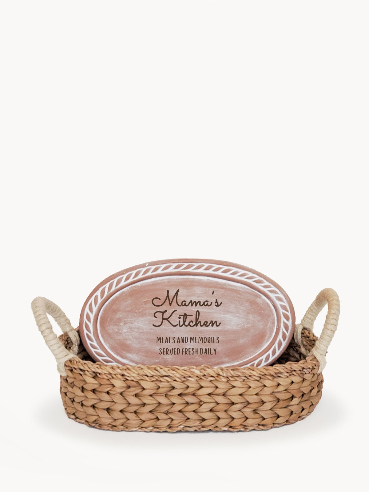 Mom Oval Bread Warmer & Basket