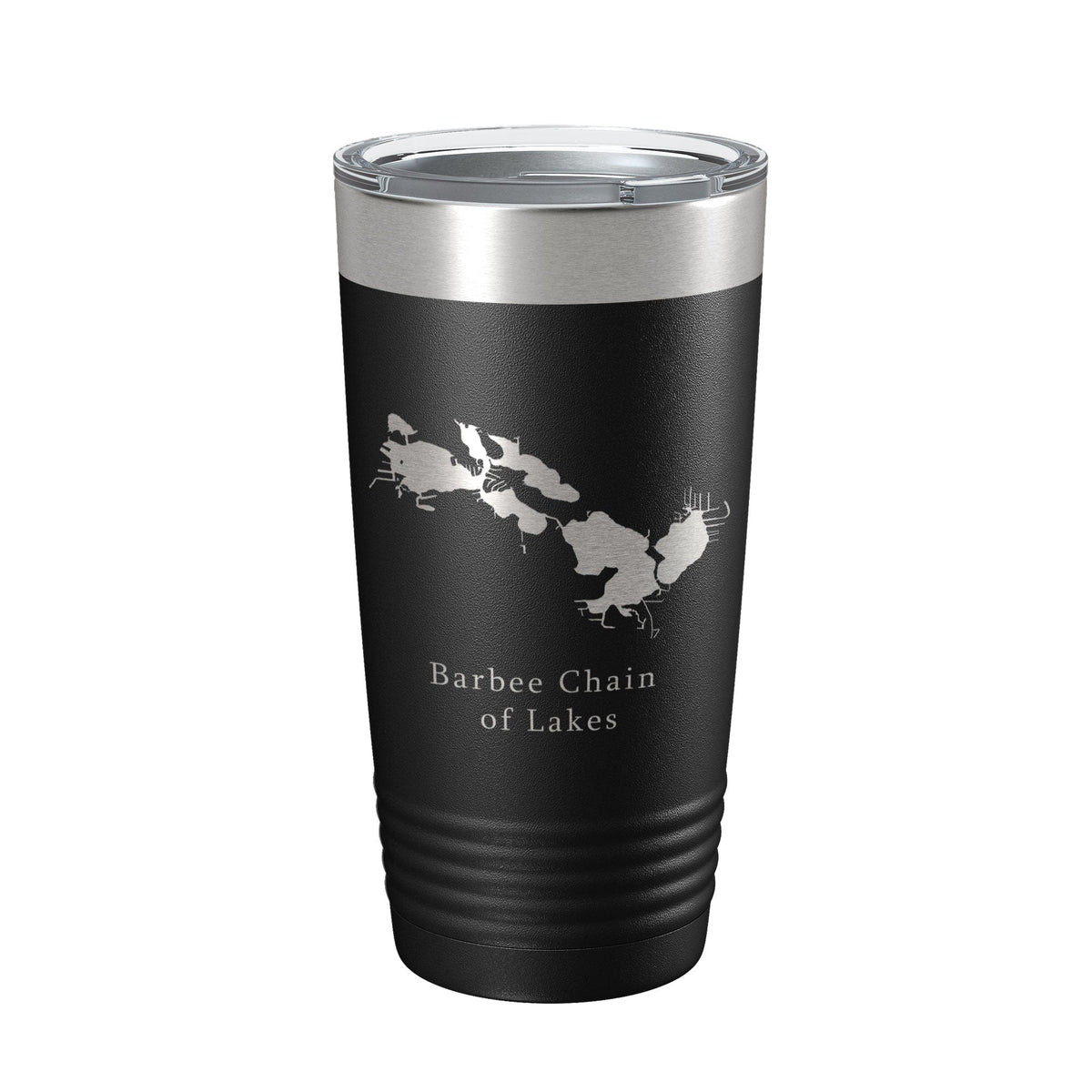 Barbee Chain of Lakes Map Tumbler Travel Mug Insulated Laser Engraved Coffee Cup Indiana 20 oz-5