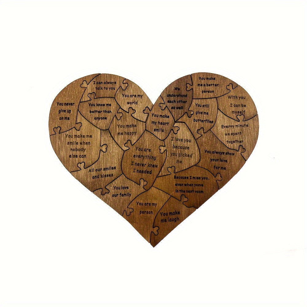 20 Reasons Why I Love You Wooden Heart Puzzle — 10811202896211
