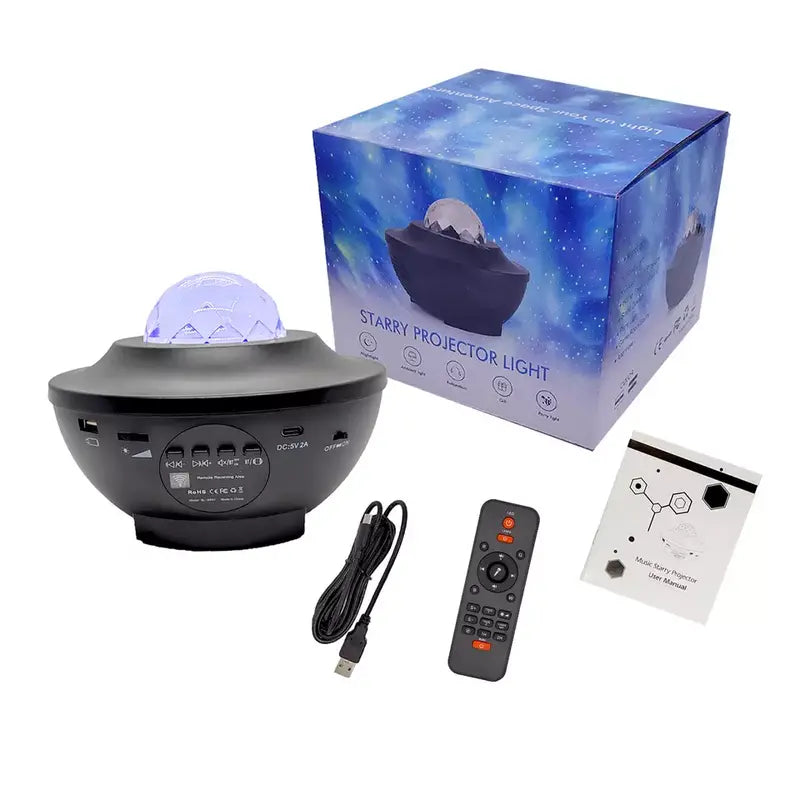 Star Projector Galaxy Projector with Remote Control - 3-in-1 Night Light-0