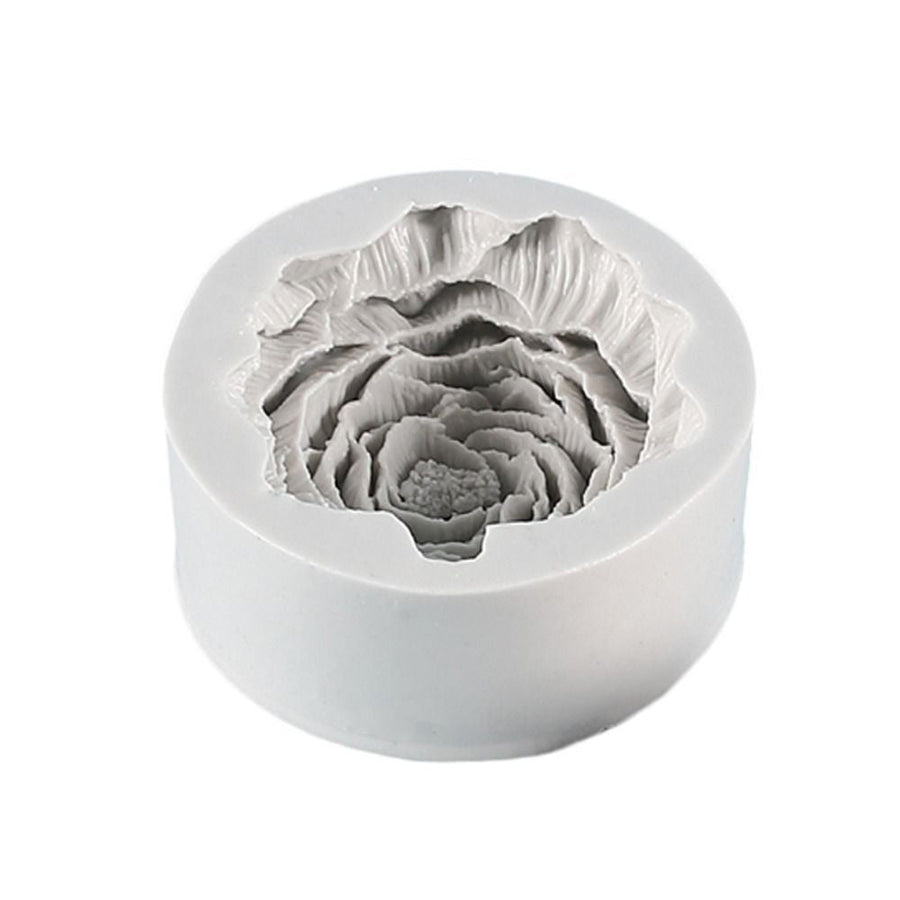 Silicone Peony Aromatherapy Soap Wax Candle Mold Making Resin Mould DIY Craft