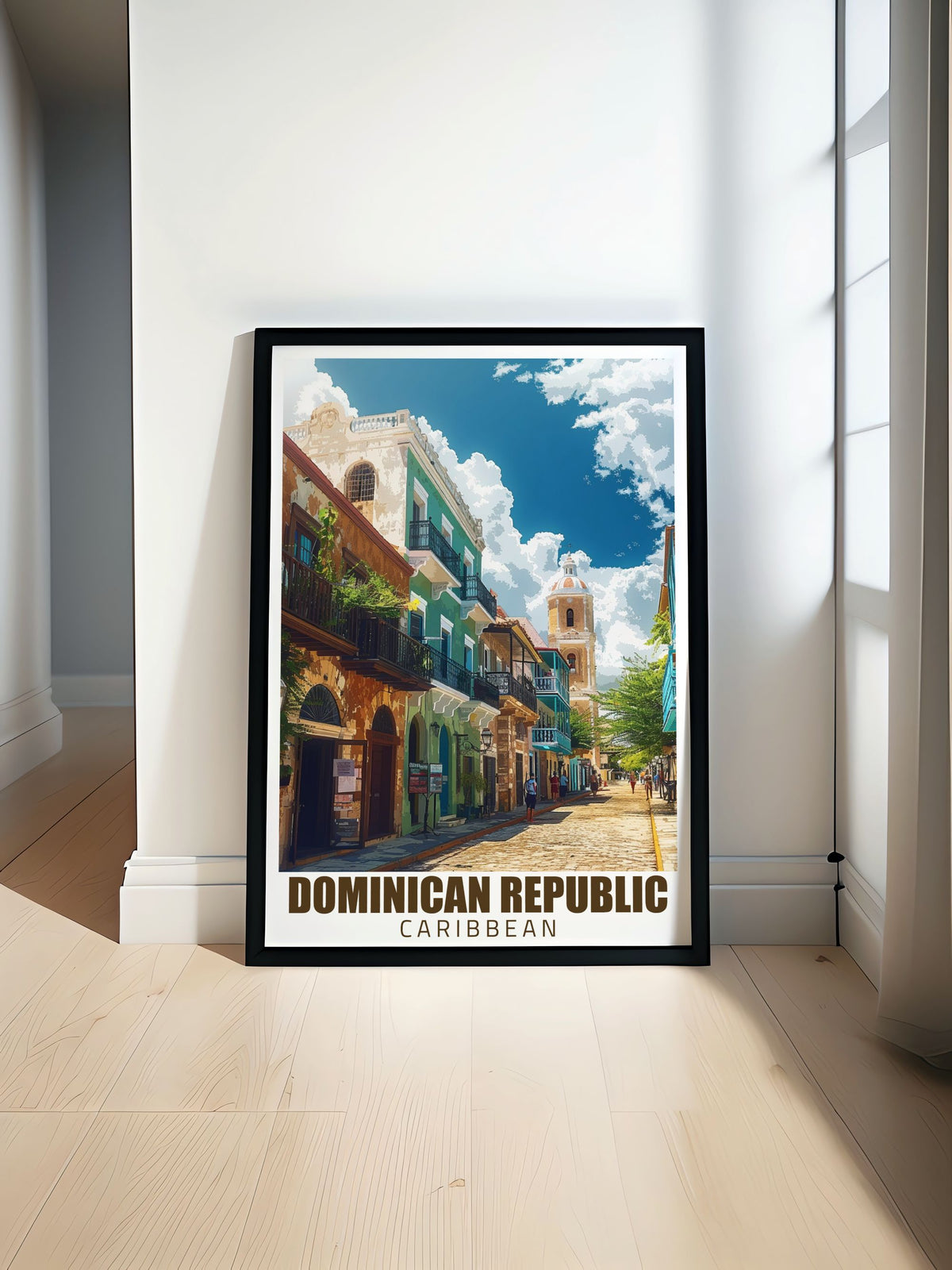 Dominican Republic  Prints -  Colonial District of Santo Domingo Travel Posters - Caribbean  Art-0