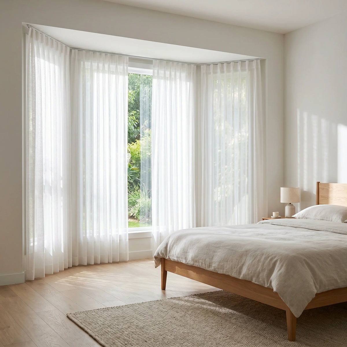 Theia Ripple Linen Sheer Curtain-3