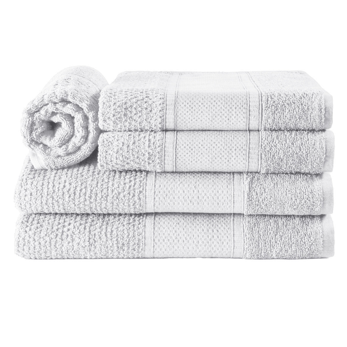 5-Piece Cotton Towel Set Noblesse – Bath, Hand & Bath Mat Soft Absorbent Premium Design-1
