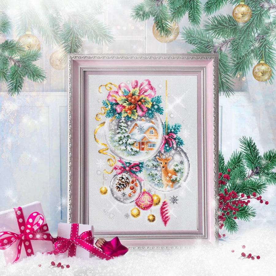 A Christmas Fairy Tale Counted Cross Stitch Kit by Magic Needle 100-247