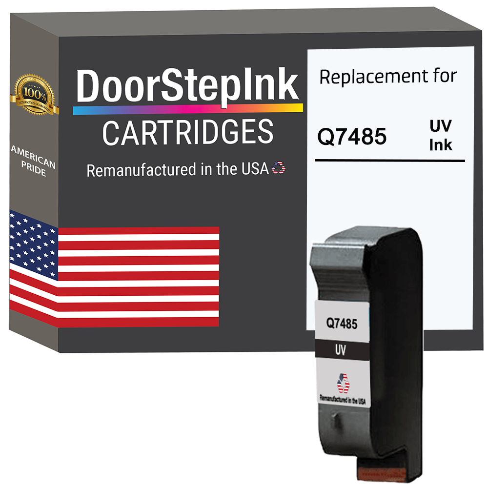 DoorStepInk TIJ Clear UV for HP Q7485 Remanufactured in the USA Ink Cartridge-0