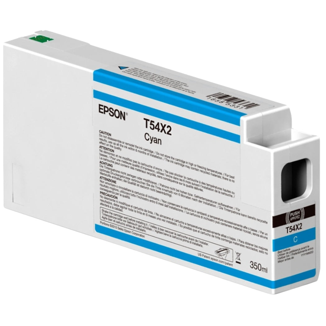 Original Epson T54X2 High Yield Cyan Ink Cartridge, T54X200-0