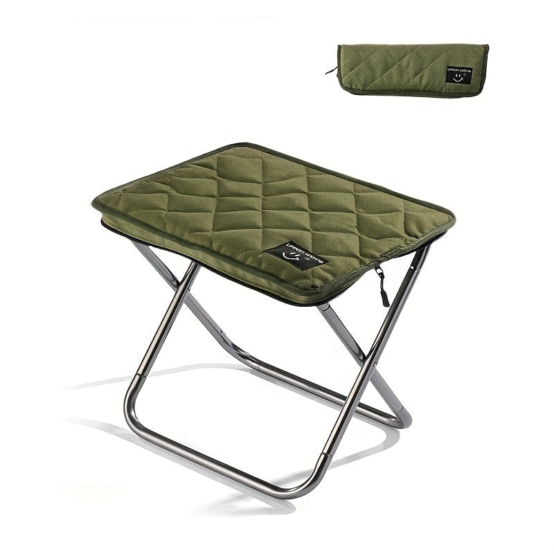 Folding Aluminum Stool with Carry Bag-0