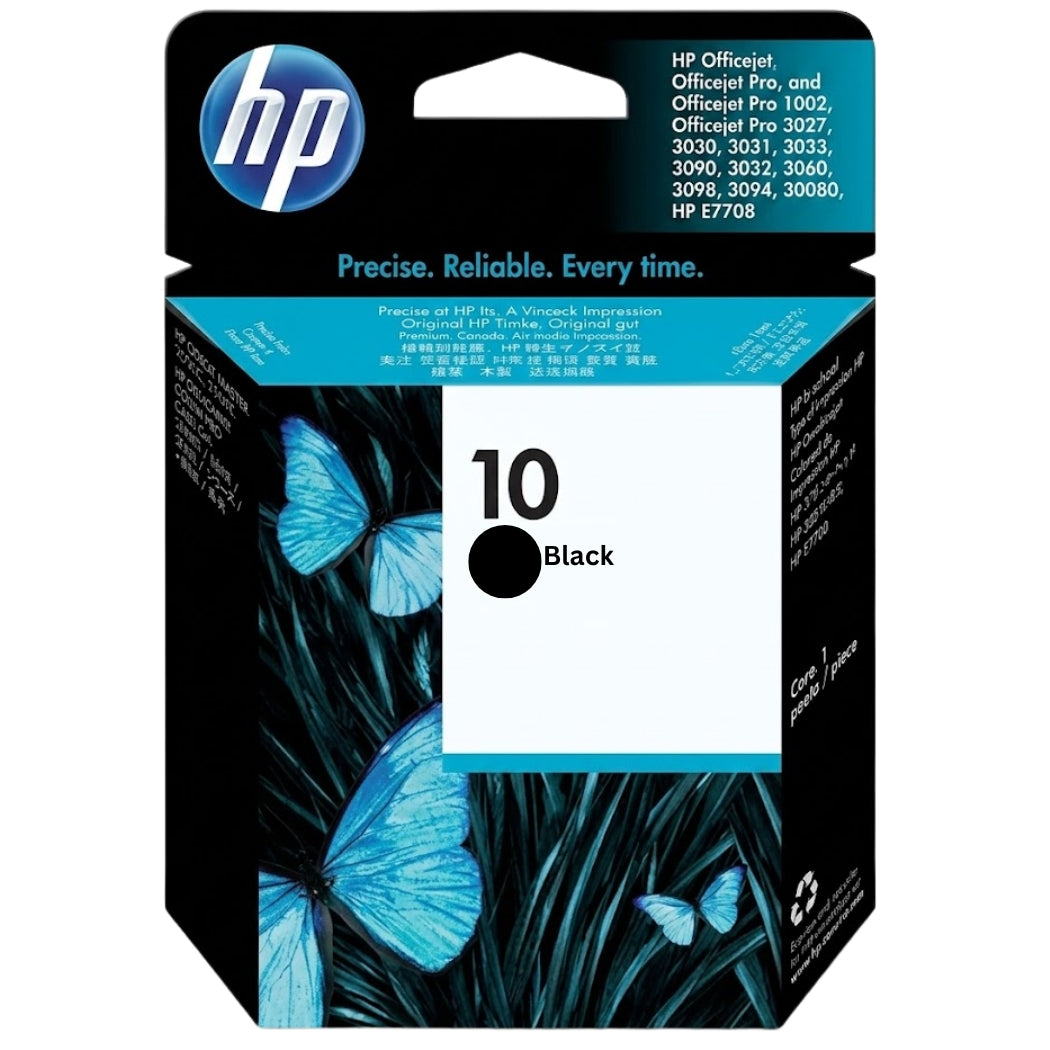 HP 10 Ink Cartridge Black-C4844A-0