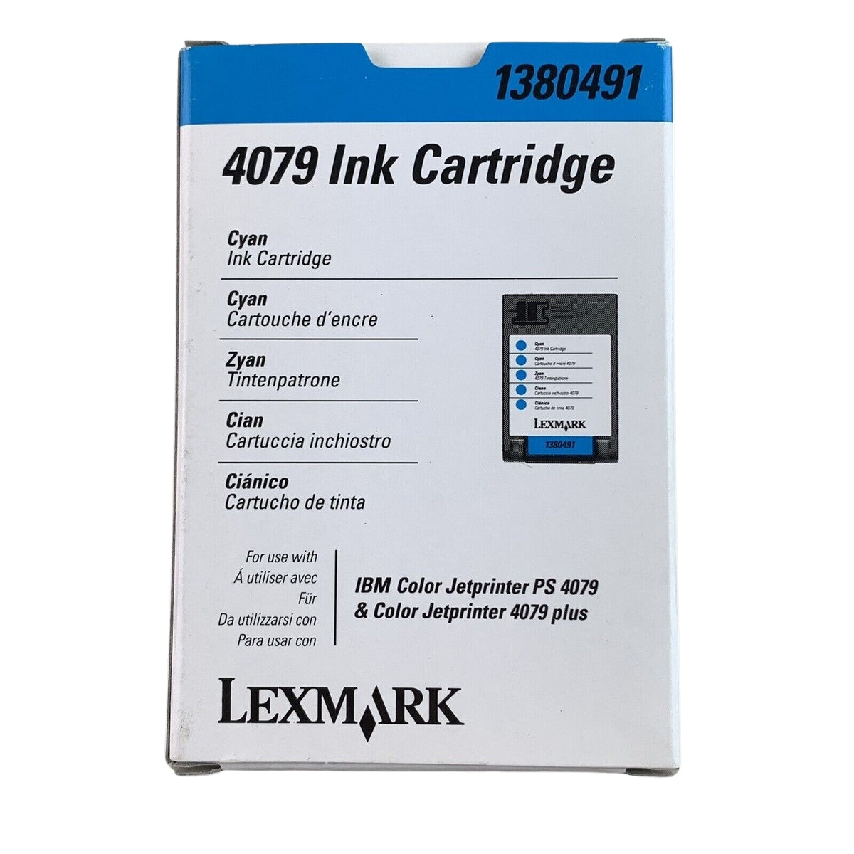 Original Lexmark 4079 Standard Yield Cyan Ink Cartridge, 1380491-0