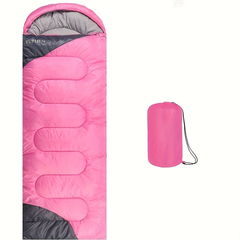Rosy Four-Season Rectangular Sleeping Bag for Adults-0
