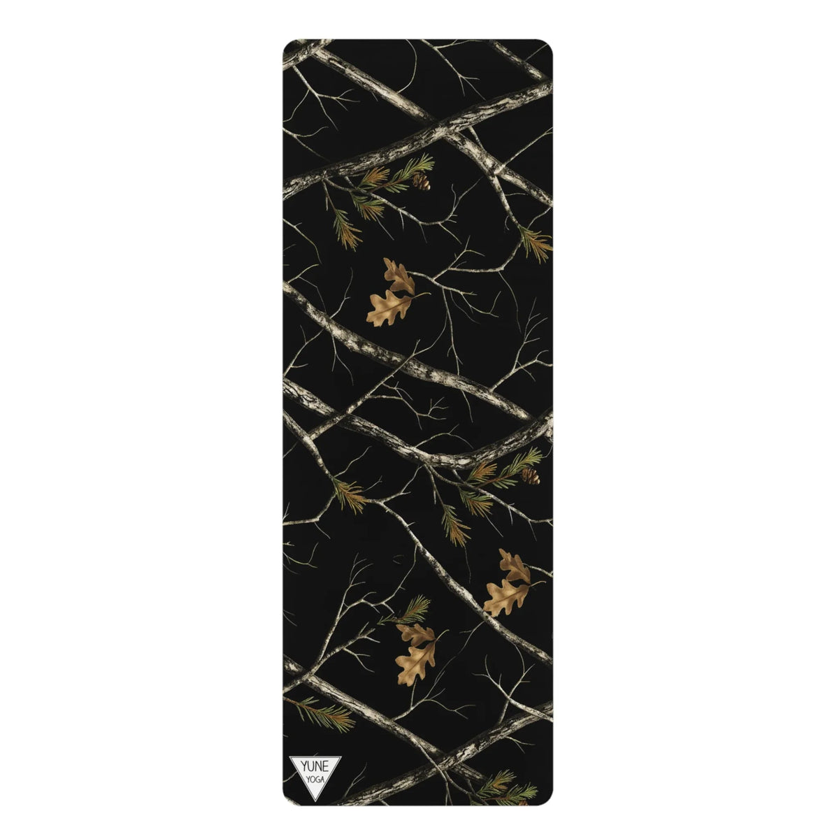 Yoga Mat - Non Slip Rubber Material Black Camo-0