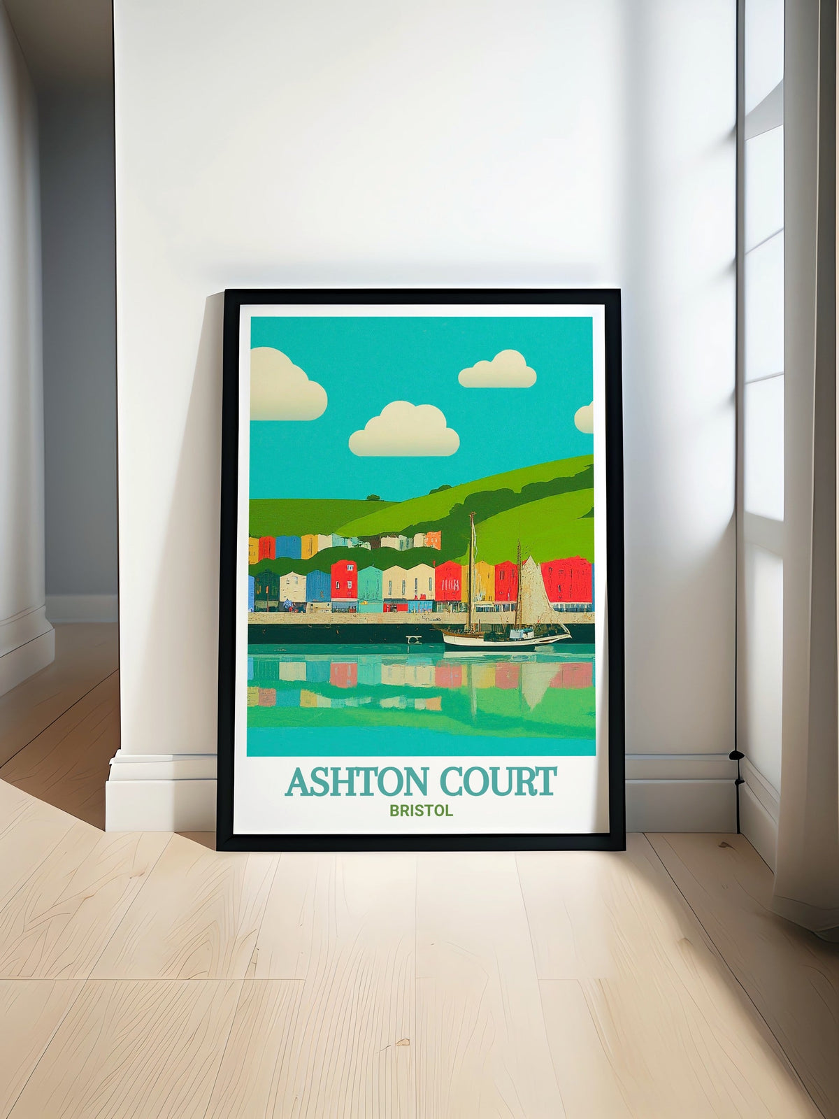 Ashton Court Mountain Biking Travel Print - Bristol Harbour Artwork -  Ashton Court Mountain Biking Poster Print - Bristol Wall Art-0