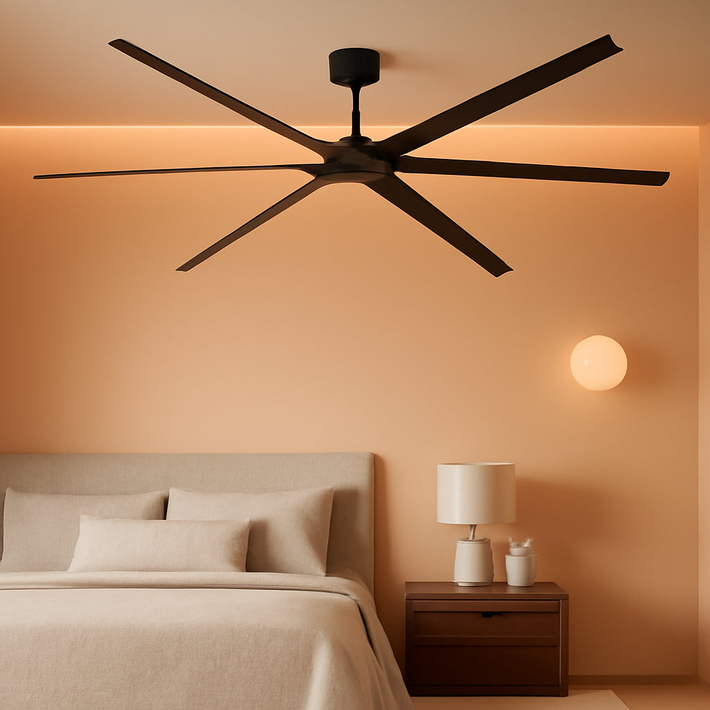Black 120-Inch Reinforced Multipurpose Ceiling Fan-0