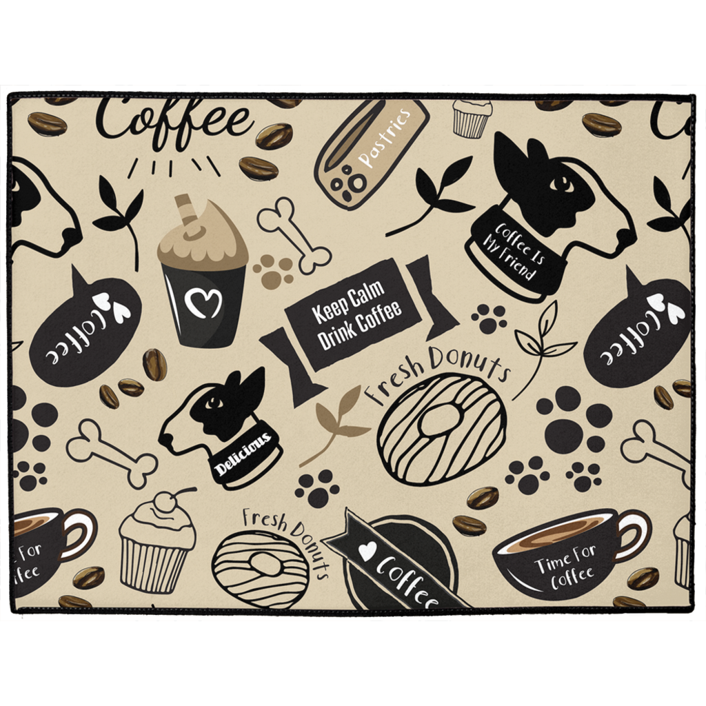 Caffeinated Canine Dog Mat-0