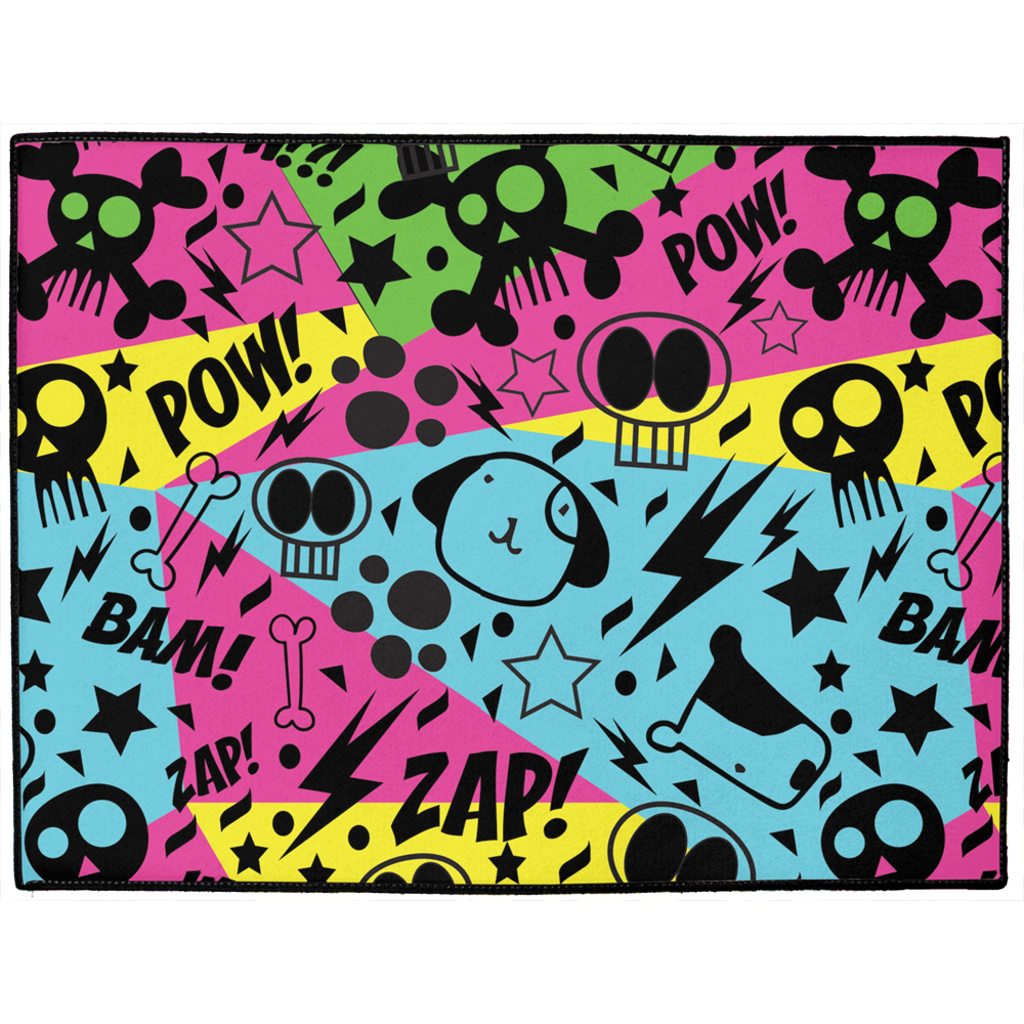 Graffiti Dog Mat-0